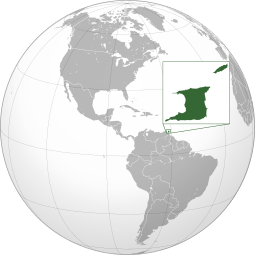 Localização de Trinidad e Tobago