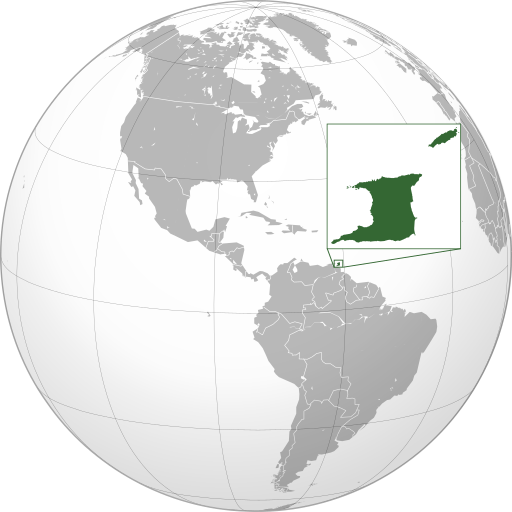 Trinidad and Tobago (orthographic projection)