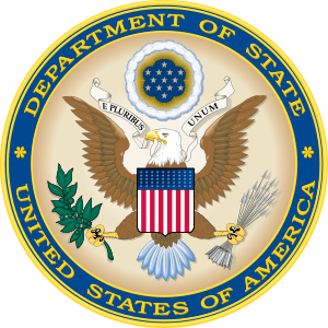 Seal of the United States Department of State....