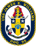 Военный корабль США Джеймс Э. Уильямс DDG-95 Crest.png