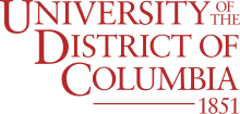 Текстовый логотип Университета округа Колумбия logo.svg