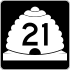 State Route 21 marker