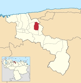 Locatie van de gemeente in Aragua