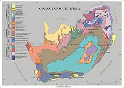 Геологічна карта ПАР
