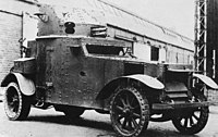 White AM armoured car