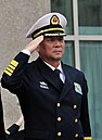 Komandan Angkatan Laut TPR, Wu Shengli, dengan seragam dinas harian Tipe 07