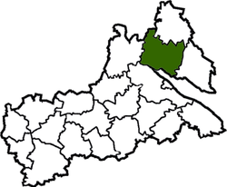 Location of Zolotonošas rajons