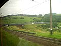 Lviv - Chop railroad, note double track and electrification