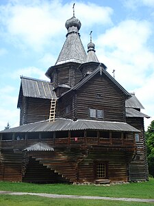 Geburtskirche der Muttergottes aus dem Jahr 1539 aus dem Dorf Peredki, Borowitschski rajon