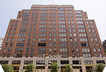 Google's New York City office building houses its largest advertising sales team. 111 Eighth Avenue.jpg