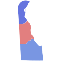 2002 United States Senate election in Delaware results map by county.svg