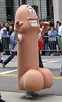 Kostum penisa na paradi leta 2005 v San Franciscu