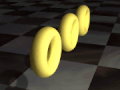 Animation of spinning golden rings similar to those in Sonic