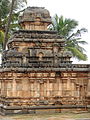 A typical Dravidian style shrine at Panchakuta Basadi, Kambadahalli