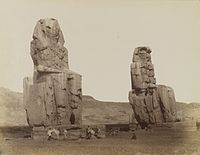 Antonio Beato, Colosses de Memnon, 19th century.jpg