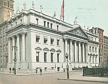 A color postcard of the courthouse, dated 1903–1904