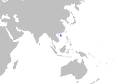 Mapa de distribución de A. micropterygeus.