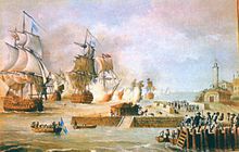Battle of Cartagena de Indias (1741). Spain defeated a British fleet and inflicted heavy casualties. Ataque Cartagena de Indias.jpg