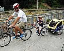 Велосипедный прицеп для малышей и маленьких детей