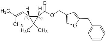 Strukturformel von Bioresmethrin