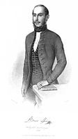 István Bocsor, vysokoškolský učitel, litografie Anton Haala (1851)