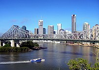 Brisbane CBD and the Story Bridge, Brisbane QLD.