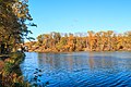 Pohled na podzimní Bučický rybník