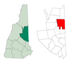 Location in Carroll County, New Hampshire