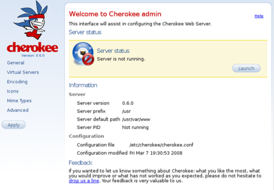 Скриншот программы Cherokee