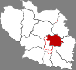 Distretto di Lucheng – Mappa