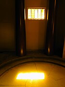 Inside the mausoleum.