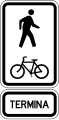R3-12cEnd ofshared pedestrian and cycle path