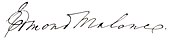 signature d'Edmond Malone