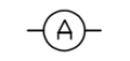 Electric symbol: amp-meter