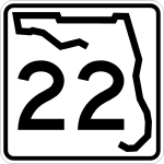 Straßenschild der Florida State Road 22