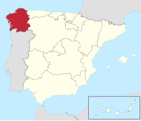 Mapa of Galicia