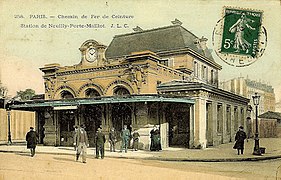 Entrée de la gare vers 1900.