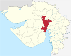 Ahmedabad location in Gujarat