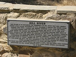 HILL RIVER plaque at junction of Weckerts Road and Clare-Farrell Flat Road, South Australia.jpg