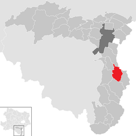 Poloha obce Hochwolkersdorf v okrese Viedenské Nové Mesto (klikacia mapa)