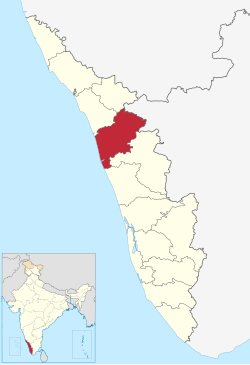 Location of மலைப்புறம் மாவட்டம்