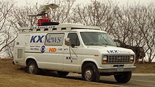 Electronic news-gathering unit supporting KXMB and sister stations KX News Van.jpg