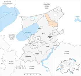 Karte von Ried bei Kerzers