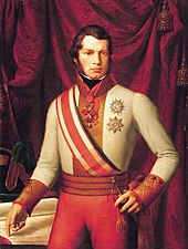 Leopold II, Grand Duke of Tuscany (r. 1824-1859), in the uniform of an Austrian field marshal, 1828, after Pietro Benvenuti Leopold II of Tuscany.jpg