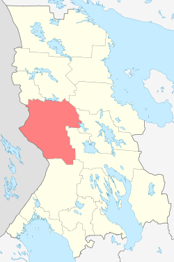 Location of Muezerskas rajons
