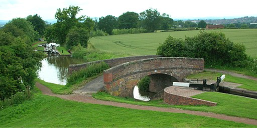 Locks and bridge near Tardebigge Reservoir