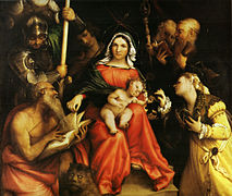 Lorenzo Lotto, Mistično vjenčanje sv. Katarine, oko 1524.