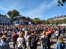 Protesters in Maastricht on 20 September Maastricht Global Climate Strike 01.jpg
