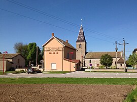 Town hall and the church