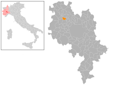 Locatie van Viale in Asti (AT)